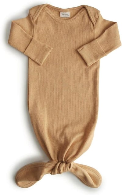 Mushie - Knotted Sleeping Bag/Body - Sleeping Bags - Mustard Melange