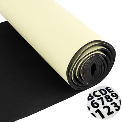 Zelfklevende Neopreen Schuimrol voor Afdichting en Isolatie - 30x200cm Zwart