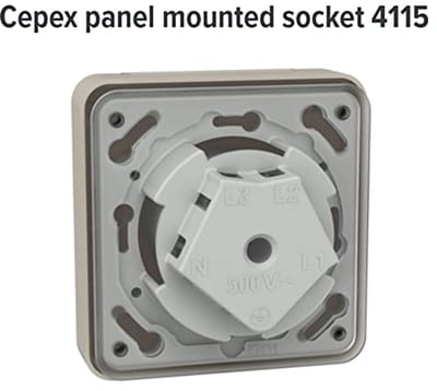 CEE-inbouwdoos IP44 16A5P - Duurzaam en Robuust