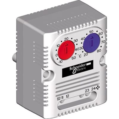 Schneider Electric Thermostaat voor schakelkast NSYCCOTHD 250 V 1x NO, 1x NC (l x b x h) 44 x 56 x 68 mm 1 stuk(s)