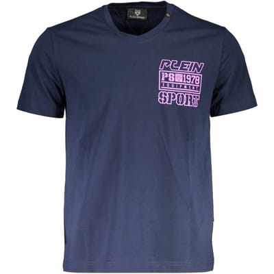 Plein Sport Blauwe Katoenen T-shirt voor Mannen