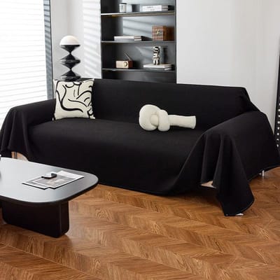 Waterdichte Bankhoes Effen Kleur Wafel Antislip Bankdeken Huis Stofbeschermer Handdoek Universeel voor Alle Seizoenen Bankhanddoek 180x90cm1pcs
