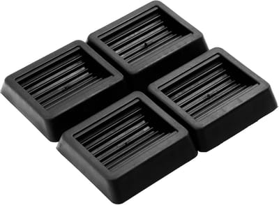 Set van 4 Rectangulaire Meubelcoasters - Antislip Rubber Wielen Beschermers voor Vloeren en Meubels - Ideaal voor Banken en Bedden