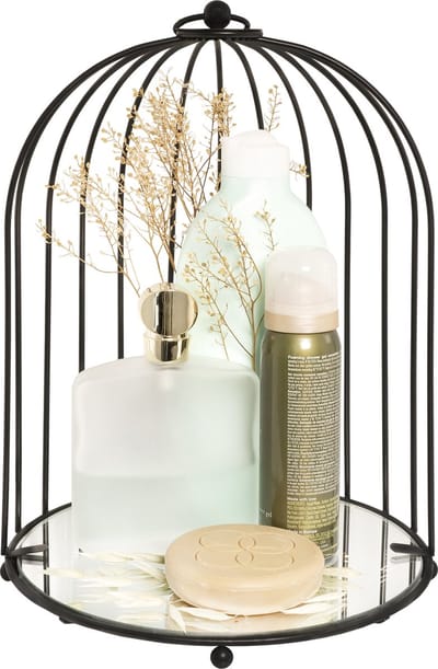QUVIO Badkamer organizer voor make-up of parfum / Organizer make up / Organizer parfum / Organizer badkamer - Decoratieve Vogelkooi
