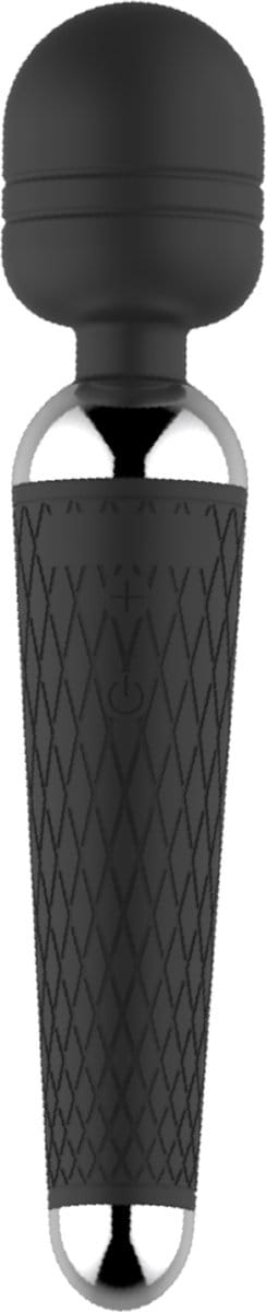 Cupitoys® Wand vibrator met reliëf - 20cm - Zwart - 16 standen - Vibrators voor vrouwen en mannen - Sex toys voor vrouwen en mannen