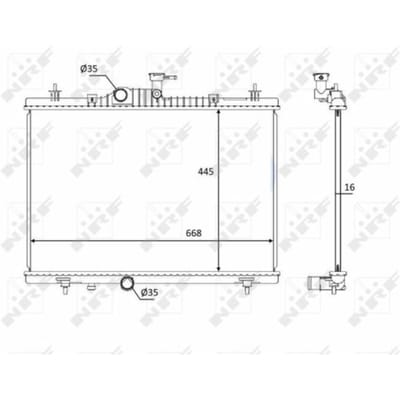 Radiator, motorkoeling NRF 58394