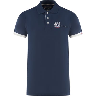 Aquascutum London Aldis Navy Blue Polo Shirt