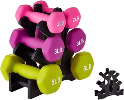 Allecto - Driehoekige Halterrekstandaard - Halterhouder - 3 Niveaus - Compact formaat - Fitnessopslag - Voor Thuisgymnastiek - Gewichtshouder