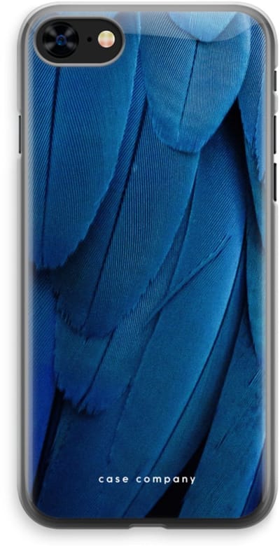 Case Company® - Hoesje geschikt voor iPhone 8 hoesje - Pauw - Soft Cover Telefoonhoesje - Bescherming aan alle Kanten en Schermrand