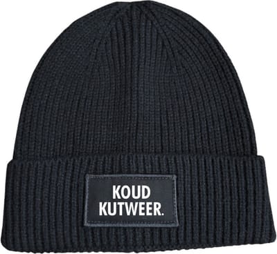 Koud kutweer wintermuts rib gebreid zwart - soBAD. | Wintersport | Après ski outfit Warme Muts voor Volwassenen | Heren en Dames Beanie