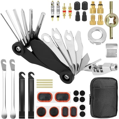 Cosensi- Fietsgereedschap 17-in-1 - Fiets Gereedschap Set - Fietsgereedschapsset - Gereedschapskoffer Fiets - Fietsgereedschap Toolbox - Duurzaam materiaal - Fietsonderhoudset