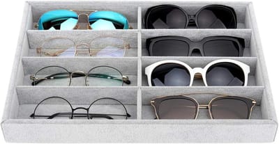Jewelry Tray Clear Lid Ring Earrings Necklace Bracelet Organizer Stackable Storage Box Display Case Soft Velvet Jewelry Showcase Display Tray - Emibele Organizer