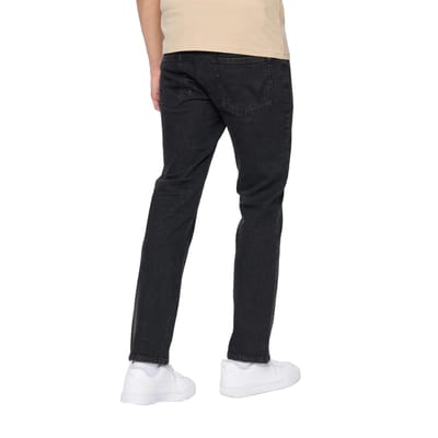 Duck and Cover Heren Hydras Straight Leg Jeans (Zwart)