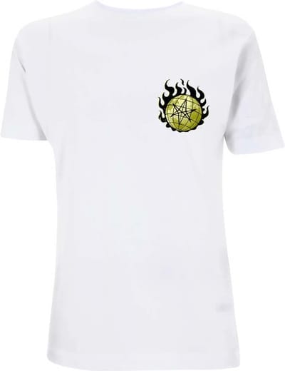 Bring Me The Horizon - Globe Heren T-shirt - S - Wit