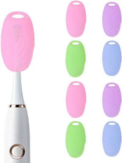Tandenborstelkophoesjes Set - Beschermkappen - Reizen en Kamperen - Zachte Siliconen - 8 Stuks - Meerkleurig