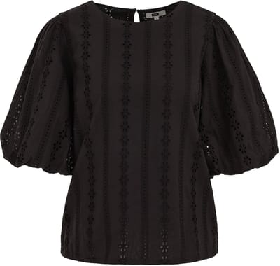 WE Fashion Dames blouse met broderie anglaise