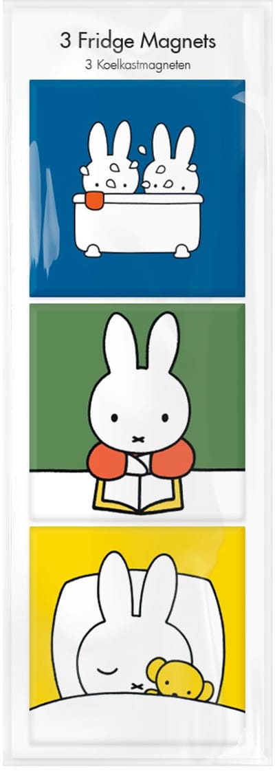 Lanzfeld Nijntje Slaaptijd - Magneetset van 3 - Koelkastmagneet - Dick Bruna - Softcover