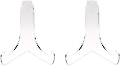 2PCS Transparante Acryl Displaystandaard, Houders voor Foto's en Kunstwerken, Ideaal voor Thuisdecoratie en Presentatie