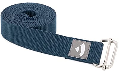 Yoga-accessoire: Katoenen Yogariem met Schuifgesp voor Beginners en Gevorderden - 250 x 3,8 cm