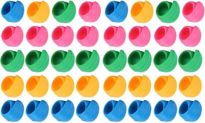 Draadspoelklemmen 40 stuks - Spoel omwikkelaars - Naaiwerk organiseren - Zachte siliconen - 40 clips - Kleurrijk