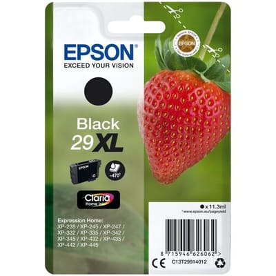 Epson Strawberry Claria Home inkt, enkele verpakking, zwart, 29XL