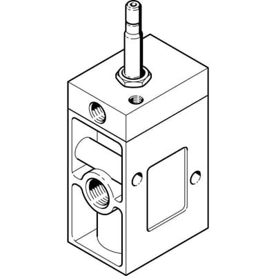 Festo 3/2 NO Monostabiel Lucht Magneetventiel G1/2 3700l/min - 7885