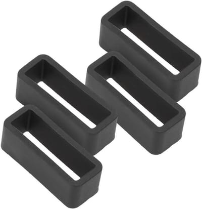 Veiligheidsgesp voor horlogebandjes - 20mm - Set van 4 siliconen armbandaccessoires