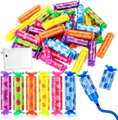 36-Pack Mini-Markeerstiften - Set van 6 kleuren - Schattige snoepjes thema - Markeerstiften voor kinderen - Inclusief mini-highlighter pen