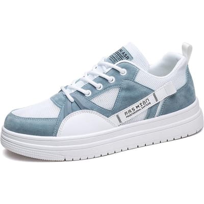 Mesh Ademende Heren Skateschoenen Zomer Heren Casual Schoenen Antislip Schokabsorptie Buiten Slijtvaste Sportschoenen 39 blauw