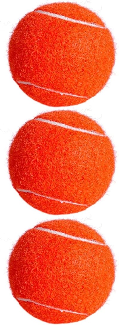 Tennisballen Set - Oefenballen Honden - Hondenspeelgoed - Natuurlijk Rubber - 3 stuks - Oranje