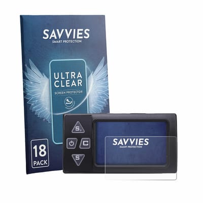 Savvies - Screenprotector voor Buachois Bike Computer - Folie Beschermfolie transparant 18 Stuks