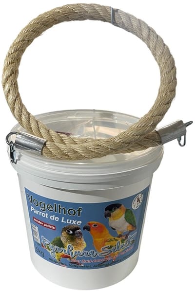 pyrrhura select 5 kg zonder pellets en sisal touw 1 meter 25 mm dikte