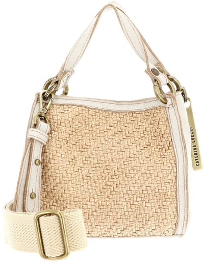 CATERINA LUCCHI Schoudertas Handtas Firenze Anna Shopping Bag Calce Beige