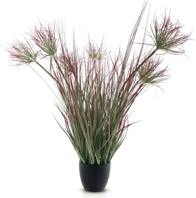 Meisterhome® Kunstplant Cypergras 90 cm – Watergras / Papyrus – Inclusief Pot – Onderhoudsvrij – Frisse Kamerplant