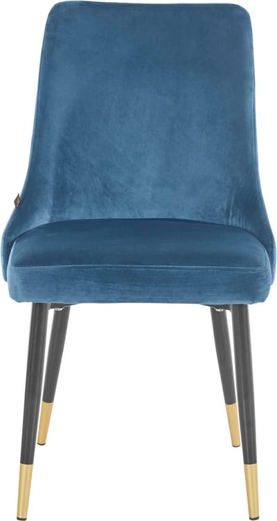 Iris-Eetkamerstoel - Set van 2 - Blauw Fluweel