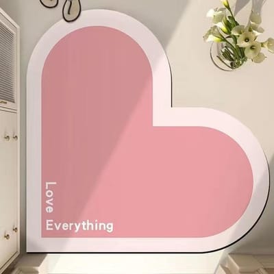 INS Wind Verloop Liefde Badkamer Absorberende Mat Huishouden Antislip Badkamer Zachte Mat Bruiloft Diatomeeënaarde Mat 40 * 60Cm