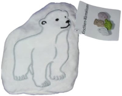 NTB - Kersenpitkussen - Warmtekussen - Dierfiguur - IJsbeer - afmeting 18 x 15 cm.