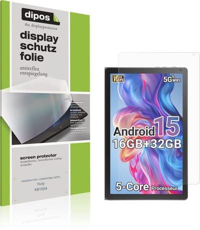 dipos – 2x Matte Beschermfolie geschikt voor Yicty KB1004 | Krasbestendige & antireflecterende Screenprotector Ultra-Thin