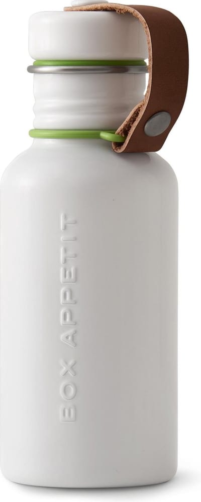 Black&Blum - Drinkfles - RVS - 500 ml - Wit/lime