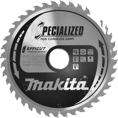 Makita E-12245 E-12245 Cirkelzaagblad 185 x 30 x 1.5 mm Aantal tanden: 40 1 stuk(s)