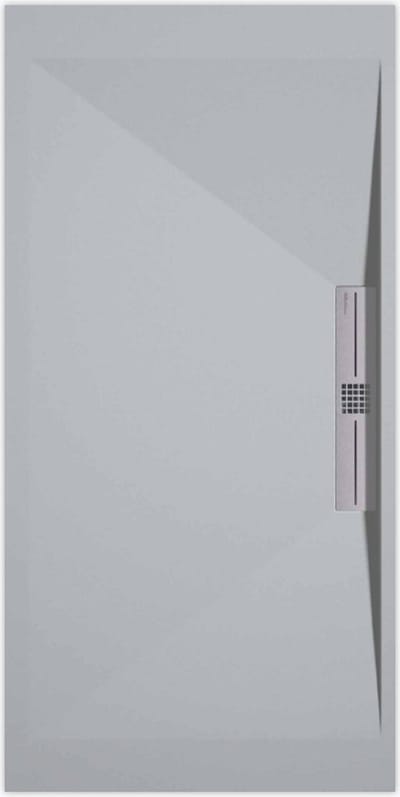 Sanifun douchebak Stone Side Gray 7035 Smooth 1400 x 800 S