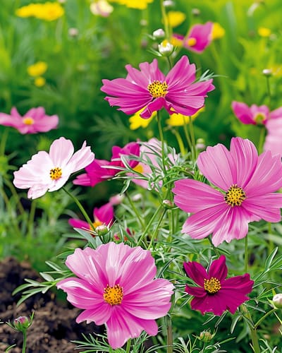 2 sets - Cosmea Zaden Cosmos Bipinnatus Sonata Gemengd Eenjarig
