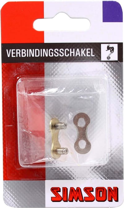 Simson Verbindingsschakel voor 7/8-speed kettingen - Eenvoudige kettingreparatie - 1/2" x 3/32"