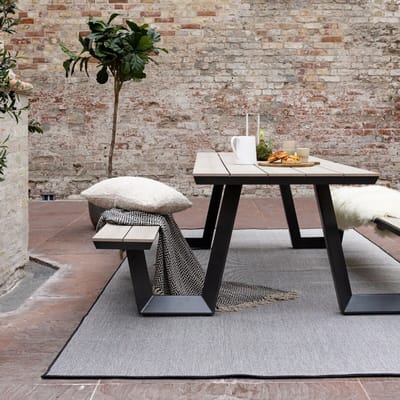 Buitenkleed Mono - Zwart/wit - dubbelzijdig - EVA Interior - 240 x 340 - (XL)