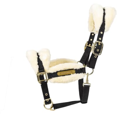 Kentucky Horsewear - Nylon halster wol / bont soft naturel pony
