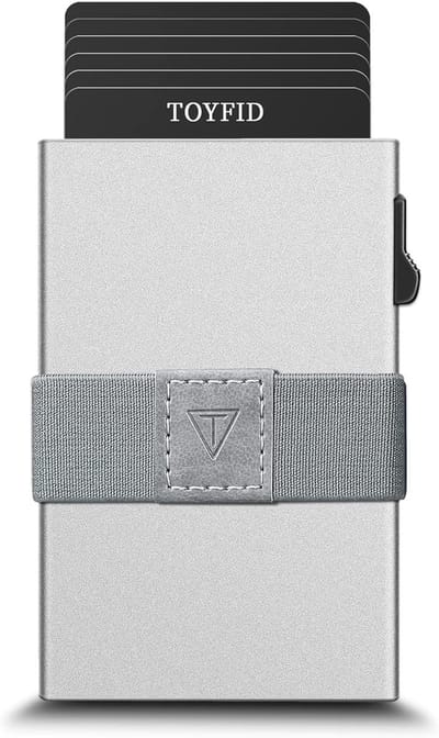 Pop-up Creditcardhouder Slank Aluminium RFID-blokkerend voor Heren