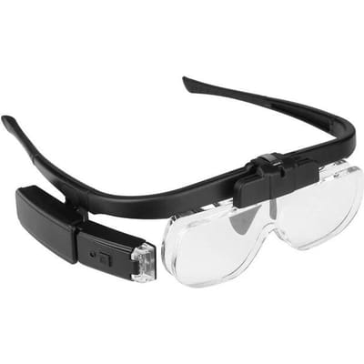 Hoofdband Vergrootglas Bril LED Licht Vergrootglas Bril 1.5x 2x 2.5x Vergrootglazen Lenzen Brillen Voor Horloge Reparatie Lezen Naaiwerk