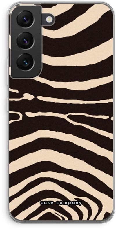 Case Company® - Hoesje geschikt voor Samsung Galaxy S22 hoesje - Arizona Zebra - Soft Cover Telefoonhoesje - Bescherming aan alle Kanten en Schermrand