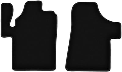 BASIC zwarte veloursmatten voor: Mercedes Vito II W639 bestelbus (2003-2014)