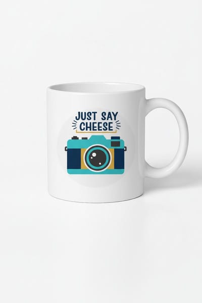Just Say Cheese Mok - Fotografie Liefhebber Koffiemok